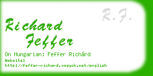 richard feffer business card